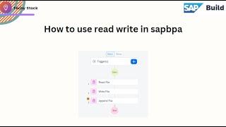 How to use read write txt file | SAP Automation | 2024