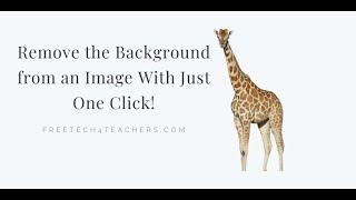 How to Remove the Background from Images With Just One Click