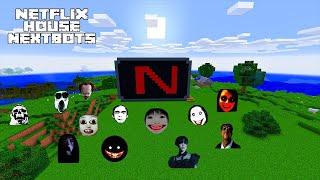 SURVIVAL NETFLIX HOUSE WITH 100 NEXTBOTS in Minecraft - Gameplay - Coffin Meme