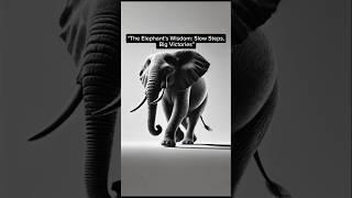 "The Elephant's Wisdom: Slow Steps, Big Victories"#motivation #quotes #motivationalquotes