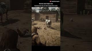 Punishment for the cow that tramples the rooster #shorts #games #gameplay #rdr2