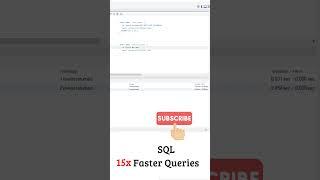 SQL in Telugu: 15x Faster SQL Queries - #sql #sqlintelugu #sqltutorial #btech #codingtips #jntu