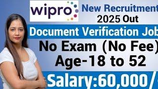 WIPRO Recruitment 2025 |No Exam|Wipro Work From Home Jobs|Wipro Jobs 2025|Govt Jobs in March 2025