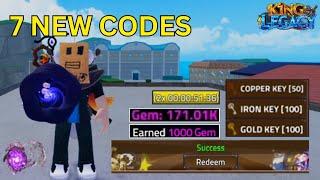 *NEW* ALL WORKING CODES IN KING LEGACY JULY 2024! | KING LEGACY CODES GEMS