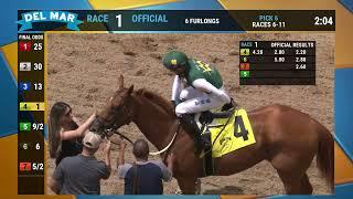 Secret Fix wins race 1 at Del Mar 7/24/22