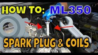 Mercedes ML350 Ignition coils and Sparkplug Replacement