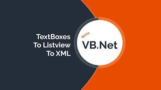 Textbox to Listview to XML vb net