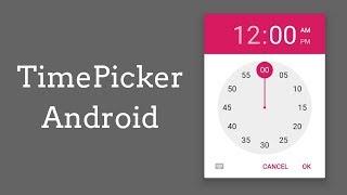 Timepicker android - Create Timepicker dialog in android studio