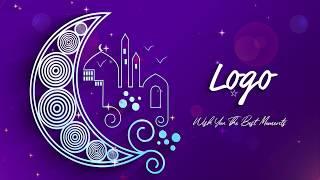 After Effects Template - Ramadan & Eid Purple Logo Intro  HD ( Free Download )