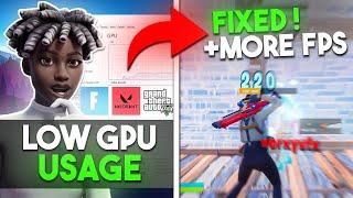 How to FIX LOW GPU USAGE While GAMING in 2024!(LOW FPS FIXED)