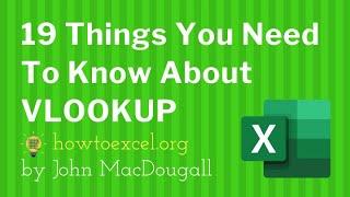 ️ 19 Things You Need To Know About VLOOKUP In Excel