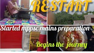 RE-START The journey of  mppsc mains preparation 2024-25/An unfiltered vlog of aspirant