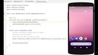 How to Open New Activity With Button Click in Android Studio | Java | Android