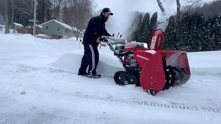 Honda HSS1332ATD being put to Work - 2025 Ice Storm