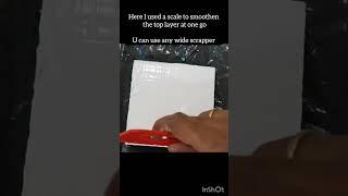how to get smooth finish for textureart #youtubeshorts #ytshorts #texturedart #texturework #textured