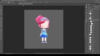 Photoshop Tutorial: Design character gacha anna