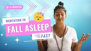 Fall Asleep Fast with this Guided Sleep Meditation | Yoga Before Bed for Better Sleep | (20 Mins)
