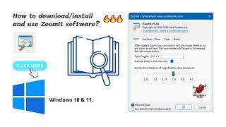 How to Download , Install and Use ZoomIT Software