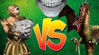 Heroes of Might and Magic III. Cyclops king VS Wyvern monarch