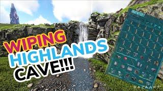 RAIDING HIGHLANDS CAVE RAGNAROK| INSANE PVP/LOOT!!!| UNOFFICIAL ARK SURVIVAL EVOLVED