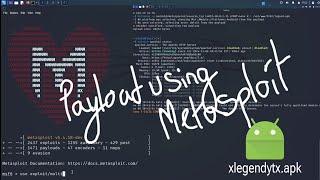 Introduction to Metasploit(How to create and exploit a  payloa using msfvenom|msfconsole in android)