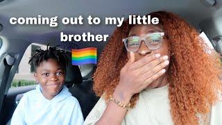 finally coming out to my little brother