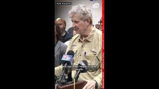 Senator Kennedy speaks during New Orleans terrorist attack press conference