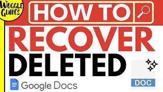 How to recover deleted documents on Google Docs