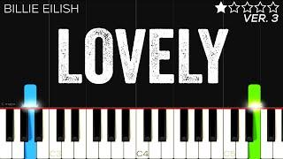 Billie Eilish - Lovely | EASY Piano Tutorial