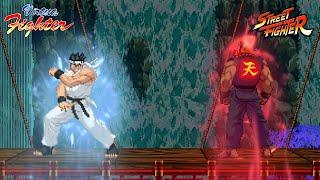 Akuma vs Akira Yuki l Street Fighter X Virtua Fighter l Capcom X SEGA