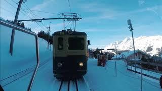 Lauterbrunnen to Kleine Scheidegg - Driver's eye view