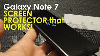 Finally BEST Note 7 Fan Edition Screen Protector that WORKS Curved IQ Shield Matte
