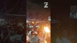 Devotees carrying ‘mashal’ participate in Ponkaliamman festival in Tamil Nadu