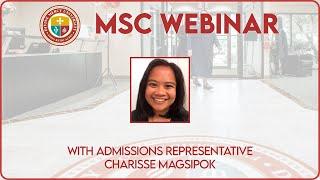 MSC Webinar with Charisse Magsipok