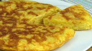 Omelette aux pommes de terre – un plat nourrissant et assez délicieux ! | Savoureux.TV