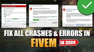 How To Fix All Crashes And Errors on FiveM 2024 | How To Fix GTA5_b2699.exe!sub_1407ED3F4 Error