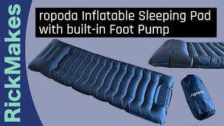 ropoda Inflatable Sleeping Pad with built-in Foot Pump