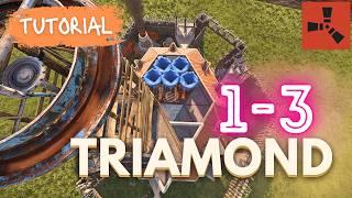 ‘The Triamond’ - Tier 2 Furnace Base in Rust for Small Groups