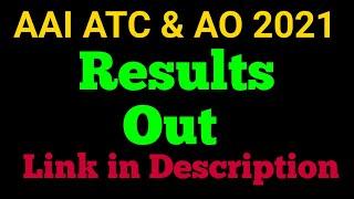 AAI ATC Result 2021 | AAI ATC 2021 Result | AAI AO 2021 Result | #aairesult #atcresult #aaiatcresult