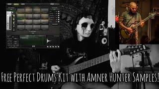 Free Perfect Drums Kit with Amner Hunter Samples! (Original Song: "Poser") #metal #guitar #drums