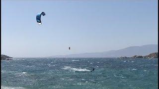 Kite Surfing in Naxos, Greece - SantoriniDave.com