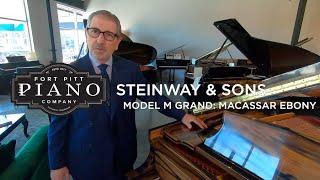 Steinway Model M in Macassar Ebony at Fort Pitt Piano Company