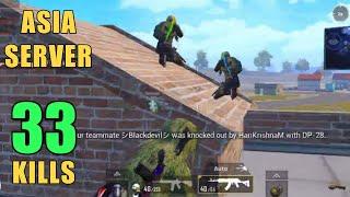 PLAYING SUPER AGGRESSIVE IN ASIA SERVER | 33 KILLS VS SQUAD | PUBG MOBILE