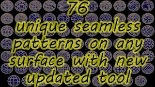 Saggy3dm Tools June 2023 Update - Added 60 new seamless patterns (on a surface).