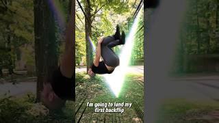 What it's like doing your first back flip. #backflip #sendit #animeinreallife #stuntman