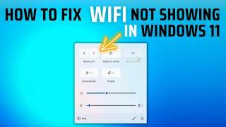 How To Fix Wifi Not Showing In Windows 11 After Update - How to Fix missing Wi Fi Option in Windows
