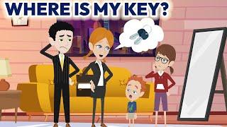 Where Is My Key? - Prepositions of PLACE | English Conversation Practice