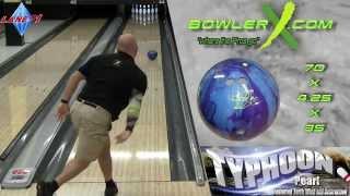 Lane#1 Typhoon Pearl Bowling Ball Reaction Video - BowlerX.com