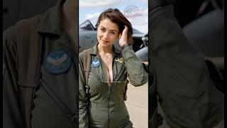 "Meet the Stunning Fighter Pilot Breaking Barriers in the Skies!"