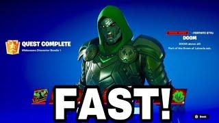 BEST WAY to Unlock the Doctor Doom Secret Skin in Fortnite Season 4!  (FAST AND EASY)